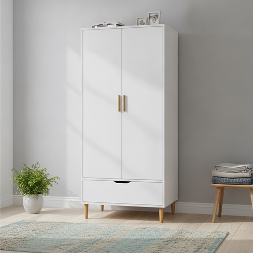 Large white wooden door - large,