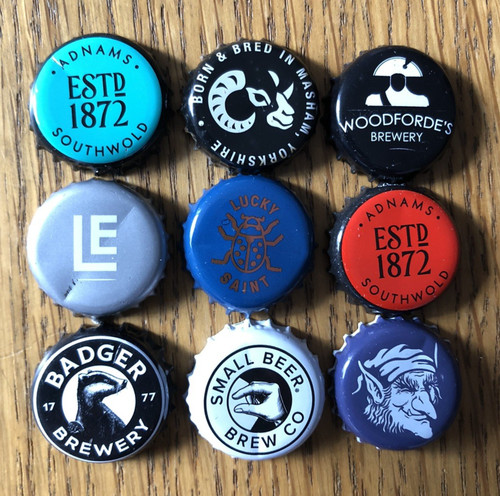 Beer bottle tops caps - 9,