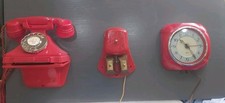  Bakelite Red 232, Bellset Red               314 Bracket & Smiths Sectric Clock