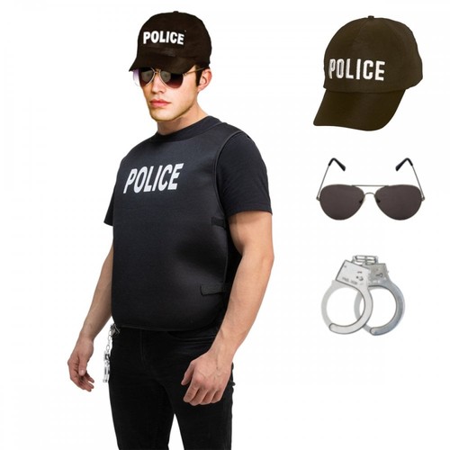Mens police vest cap - vest, +