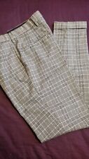 Mens black and white check skinny fit smart trousers W 30" L 32" by Primark