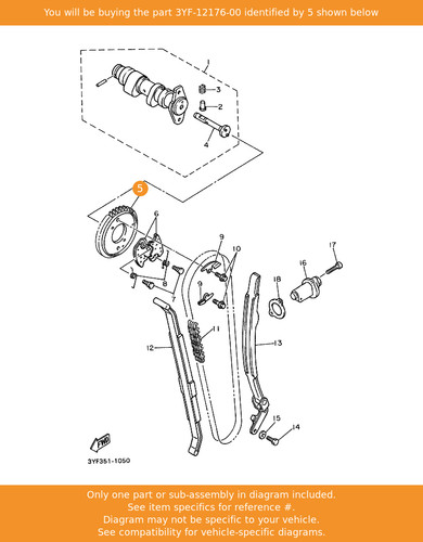 Yamaha sprocket cam - sprocket,,