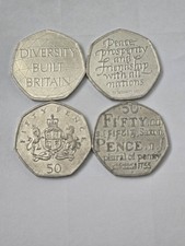 Extremely Rare 4×50p and Rare and Valuable Coins - 50 PENCES - 