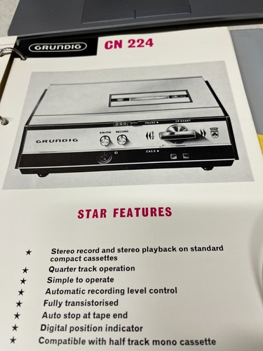 Grundig 224 tape - grundig, recorder