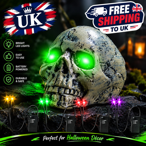 Glowing eyes halloween decor - eyes,