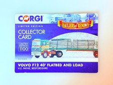 CORGI CERTIFICATE ONLY - VOLVO