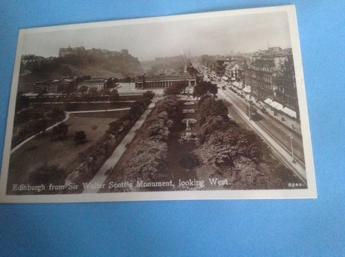 Vintage black white postcard - &,