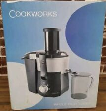 Cookworks Whole Fruit Juicer Silver/Black 600W 2 speed Unused in box UK 