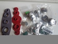 Button badge making items, badge press & metal badge rounds & backs