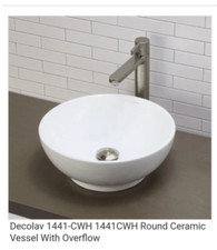 White Vessel Sinks 15 inch