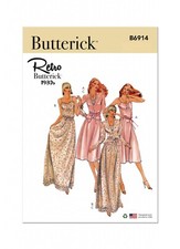 Butterick Retro 1980s SEWING PATTERN B6914 Misses' Dress & Jacket 6-14 Or 16-24