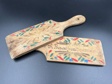 Antique beech wood butter