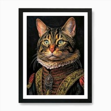 Cat In Period Costume Art