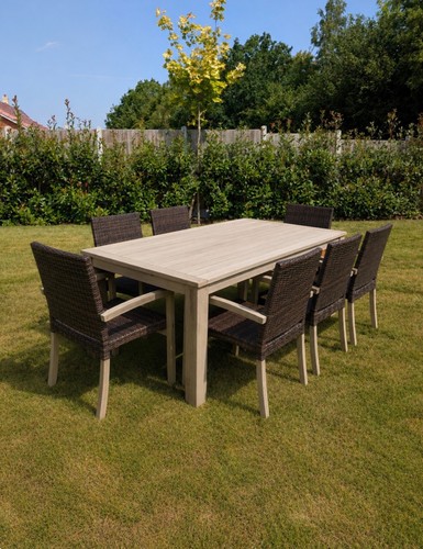 Teak garden table - and, 8