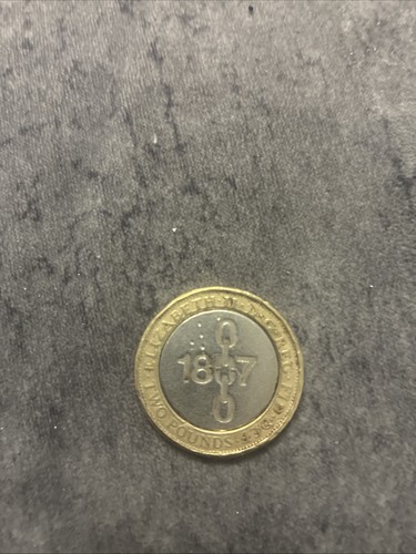 1807 two pound coin - with, other