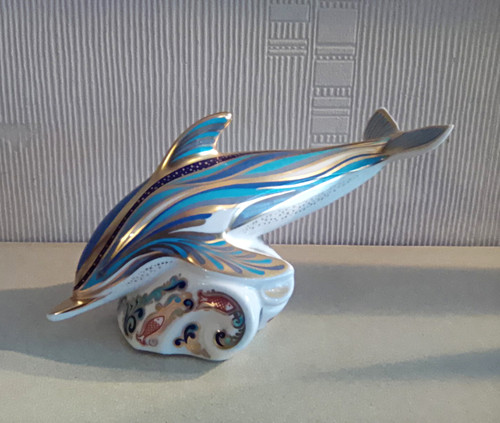 Royal crown derby striped - royal,
