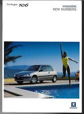 Peugeot 106 2002-2003 UK Market Sales Brochure Independence Zest Quiksilver GTi