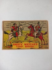Vintage Swedish / Indian Packet Matchbox Label - Early 1900s - 110x70mm