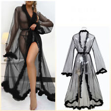 Through Robe Sexy Dressing Gown Lingerie See