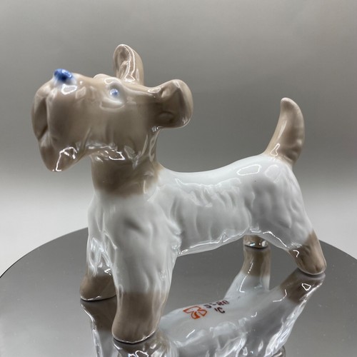 Antique porcelain figurine dog - porcelain,