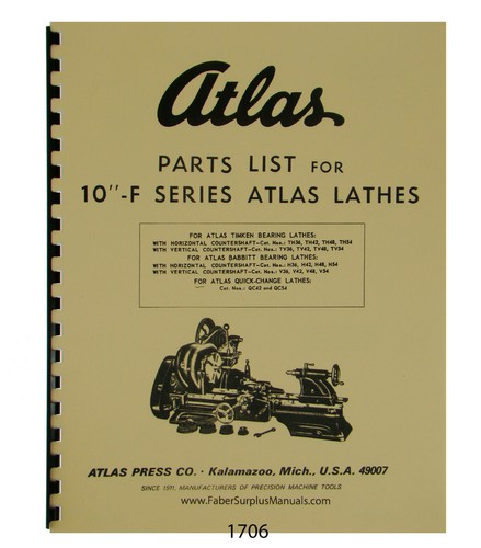 Atlas series lathe - atlas, part
