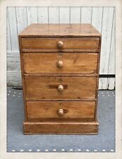 Superb Antique Oak / Pine Architect's Plan Drawers A2 Paper, Maps, Photos C.1900