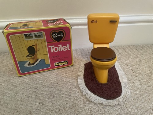 Vintage 1976 sindy - doll, toilet