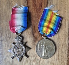 Ww1 medal pair 1914 - pair:, star