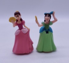 Vintage Polly Pocket Cinderella Wedding Palace Ugly Sisters Figures 1995 Disney