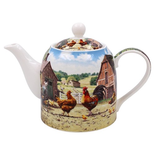 Tea pot ceramic fine china - ceramic,
