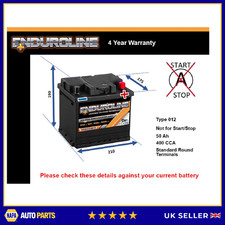 Battery fits VAUXHALL ADAM