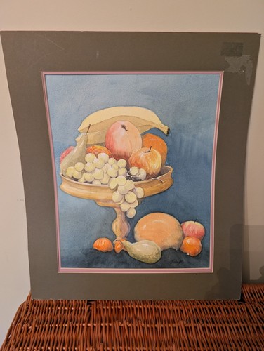 Watercolour still life fruit - watercolour,