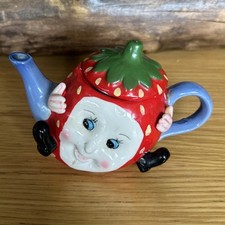 Charming,Novelty Crazy Fruit Character Miniature Teapots.