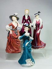 Vintage Lot Of 4 Hand Painted