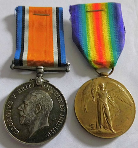 Ww1 pair clayton border regt - border,