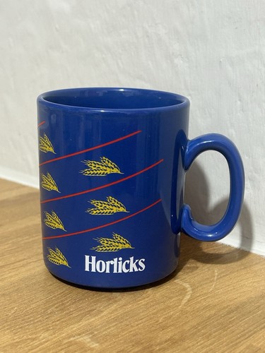 Vintage blue horlicks mug cup - vintage,