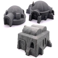 Star Wars Legion Tatooine Desert Houses Buildings Terrain Grimdark Sci-Fi 28mm