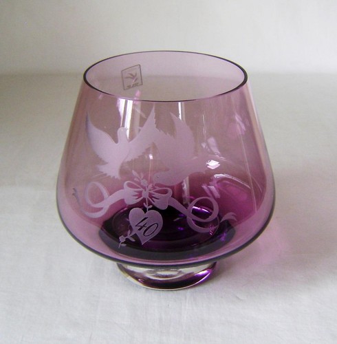 Caithness glass 40th - glass, wedding