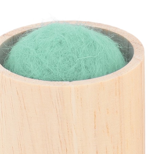 Wooden pincushion needle case - pincushion,