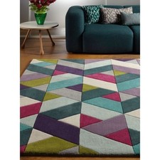 Funk Chevron 02 Blue Green Rug