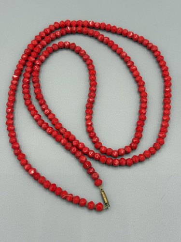 Antique art deco long faceted - antique,