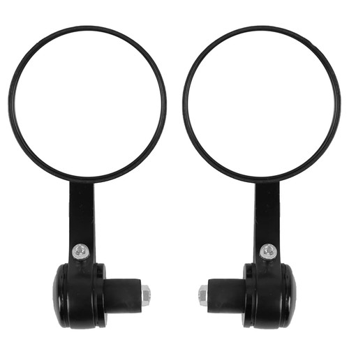 Round bar end - mirrors, for