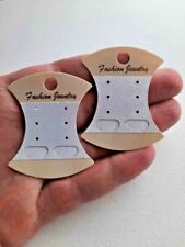 PLASTIC DISPLAY CARDS FOR EARRINGS JEWELLERY OLDLACE HOLDER HANG STUDS ORGANIZER