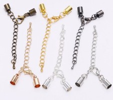 Leather Cord Kumihimo Crimp