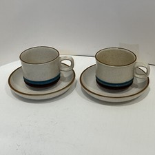 Denby Pottery Cups and Saucers