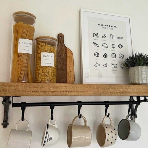 Rustic wood shelf urban - rustic,