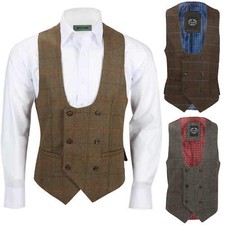 Mens Double Breasted Tweed