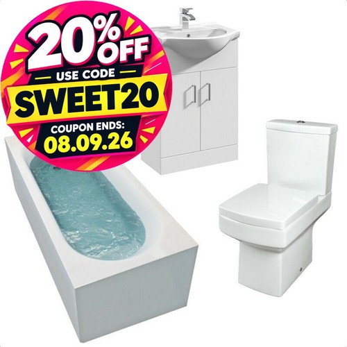 Bathroom suite 1700mm straight - suite,