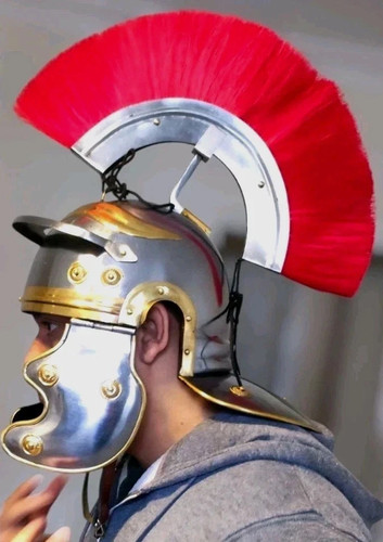Roman centurion helmet steel - helmet,