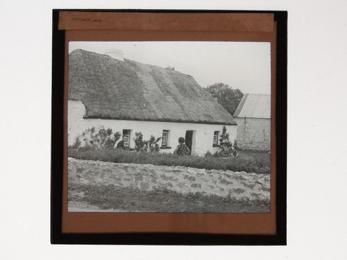 Thatched cottage rural scene - thatched,